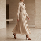 Robe vaporeuse légere sable