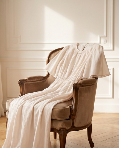 Robe vaporeuse nude