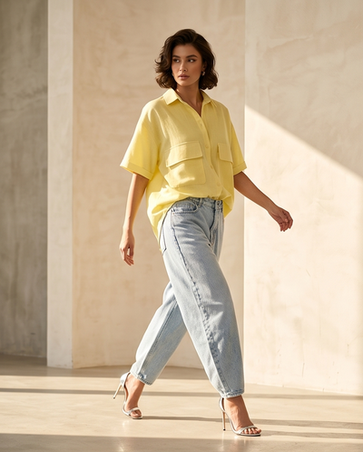 Chemise Oversize jaune