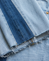 Jeans palazzo bicolor