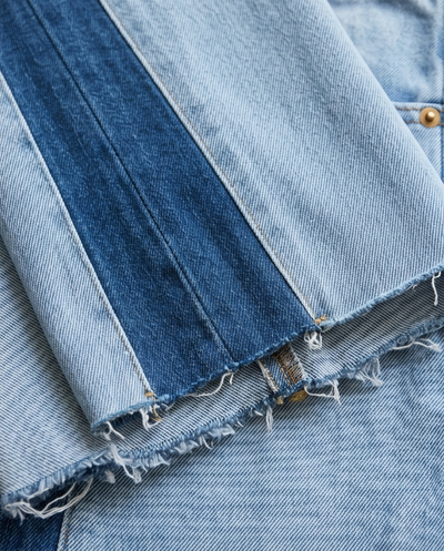 Jeans palazzo bicolor