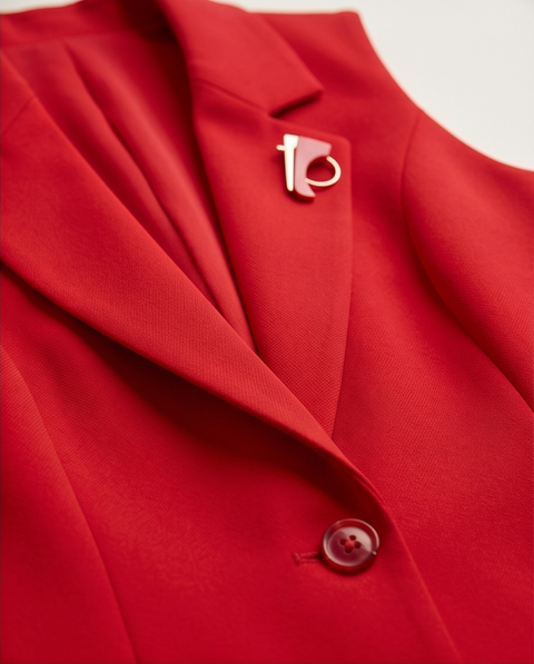 Ensemble taille rouge sans manches