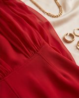 Robe fourreau rouge