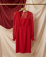 Robe fourreau rouge