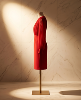 Robe fourreau rouge