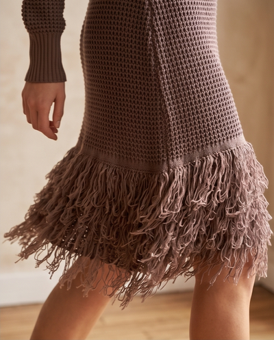 Robe en maille ajourée