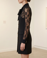 Robe bi-matière dentelle