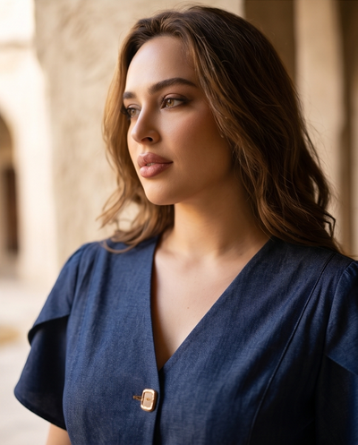 Ensemble façon denim