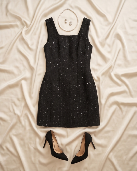 La petite robe noir façon tweed