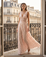 Robe façon nuisette à pois