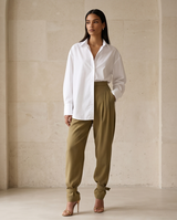 PANTALON KAKI À SANGLES