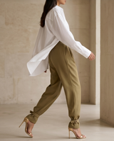 PANTALON KAKI À SANGLES