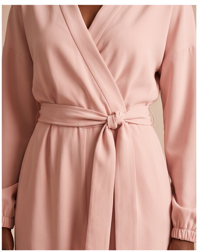 Combinaison fluide rose poudré