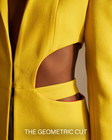 Veste structurée jaune
