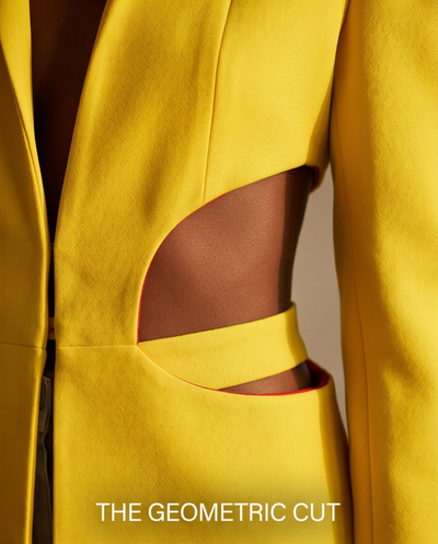 Veste structurée jaune