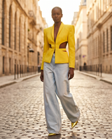 Veste structurée jaune