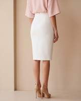 Jupe crayon taille haute