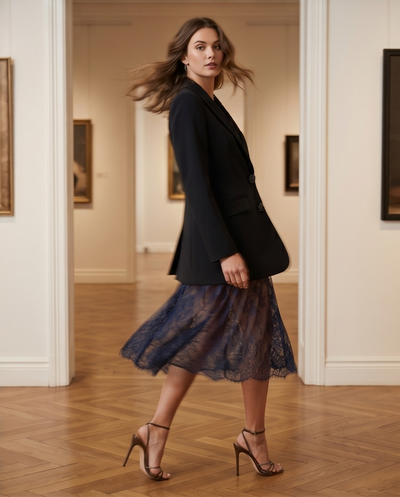 Robe blazer courte