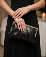 Pochette noir et argent