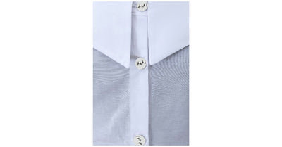 Boat neck poplin dress