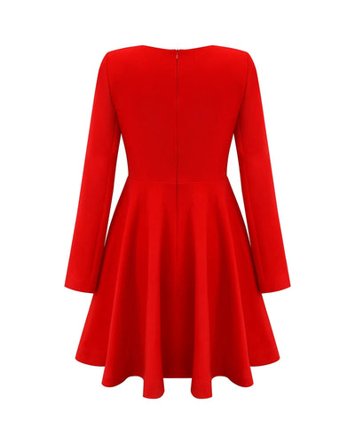 Majestic red skater dress 