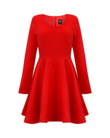 Majestic red skater dress 