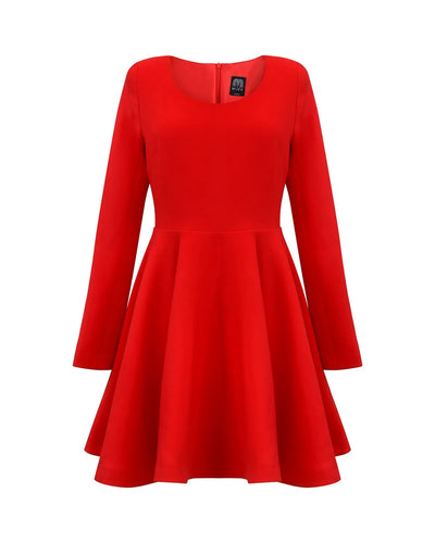 Majestic red skater dress 