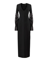 Robe longue Manches sequins