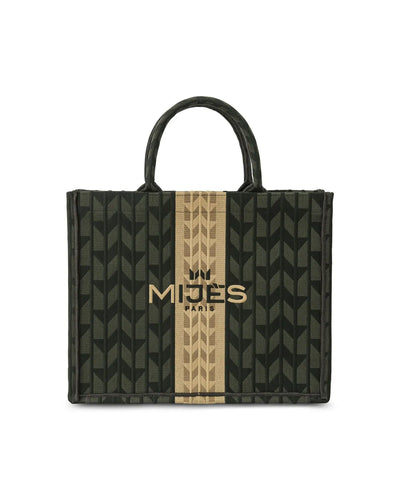 Cabas Mijes Monogramme Kaki