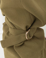 PANTALON KAKI À SANGLES