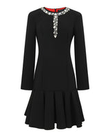 Black rhinestone dress 