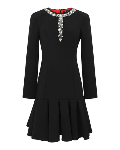 Black rhinestone dress 
